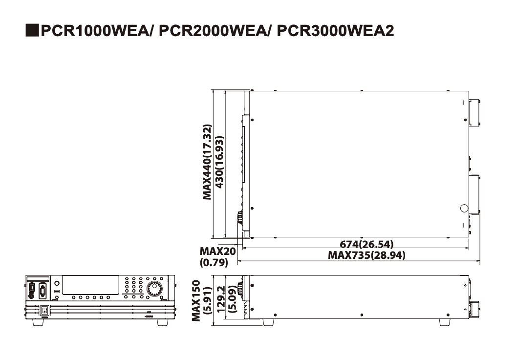 Kikusui PCR2000WEA 交流/直流電源供應器 AC/DC Power Supply