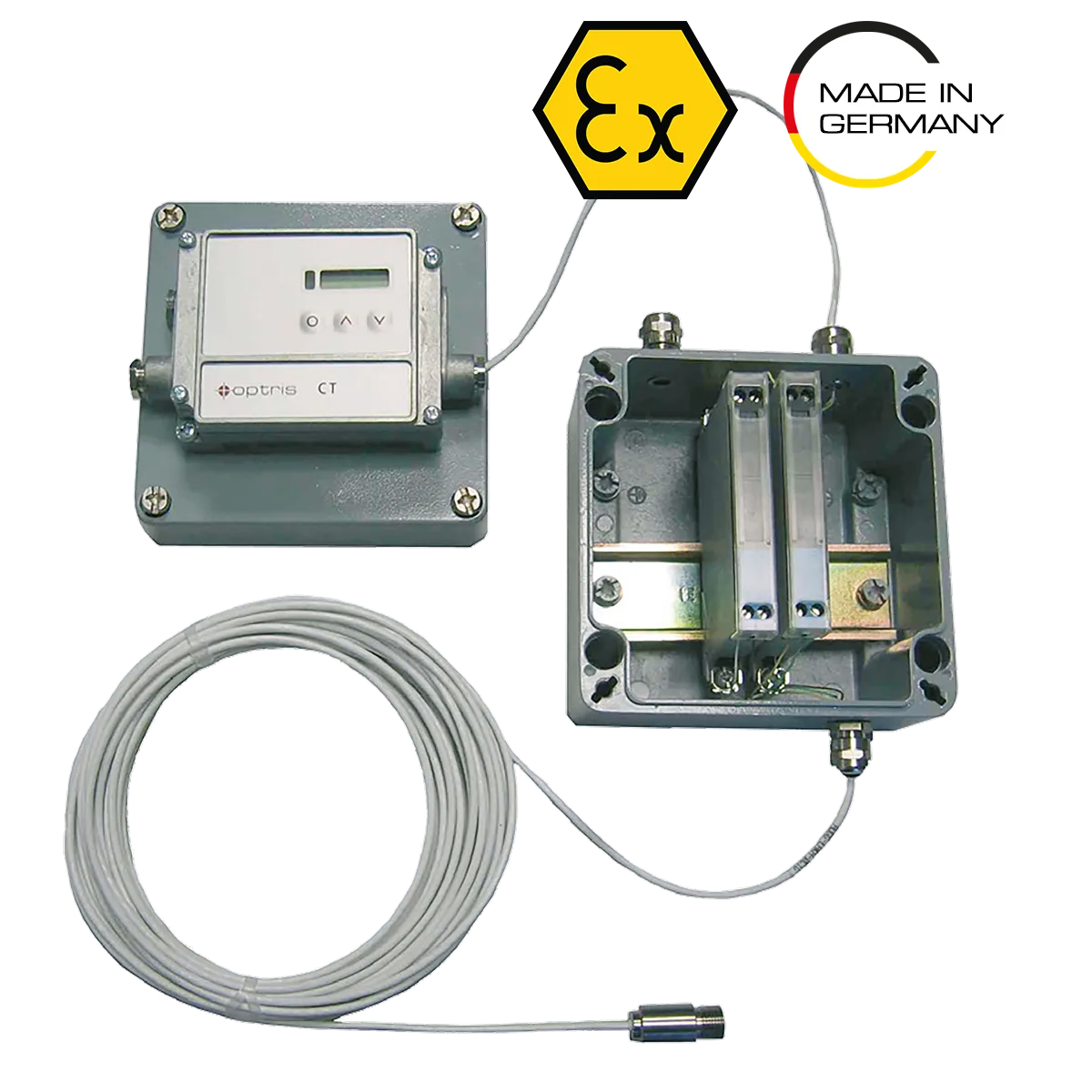 Optris CT LT - 最小型 22:1 光學解析度紅外線測溫儀