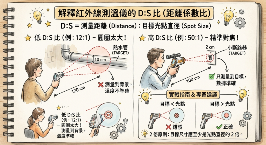 工業測溫解析度關鍵：優化 D:S 比以精準定位異常升溫